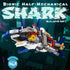 Set Set 8-14, Enthusiasts631PCS Mechanical Shark Building with Lights, Rotatable Link Components & Display Stand, STEM