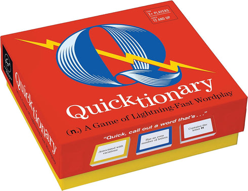 Chronicle Books Quicktionary - A Game of Lightning-Fast Wordplay with 102 Prompt Cards and Rule Book