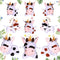 Stuffed Cows, 12 Pieces Assorted Plush Toy Figures, Animals for Holiday Back to School Party Favors, 3.2 x 3 Inch