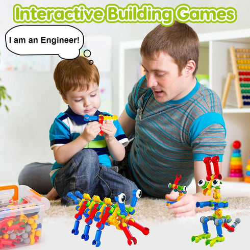3 4 5 6 7 8+ 186 4-8 6-8 8-12 Kids STEM Building Toys for Year Old Boy Girl Birthday Gift, Pcs Preschool Classroom