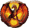 Fiery Dragon Wooden Puzzles for Adults, Unique Shaped Jigsaw Puzzles, 290 Pieces 13.6 x 13.2in, Large Gift