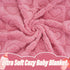 Plush Soft Heart Checkered Baby Blanket, Fleece Infant Toddler Blankets for Girls Boys, Lightweight Breathable 32"×37"