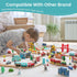 Set 39 3 4 5 Tiny Land Wooden Train for Toddler - Pcs- with Wooden Tracks Compatible with Major Brands - Expandable