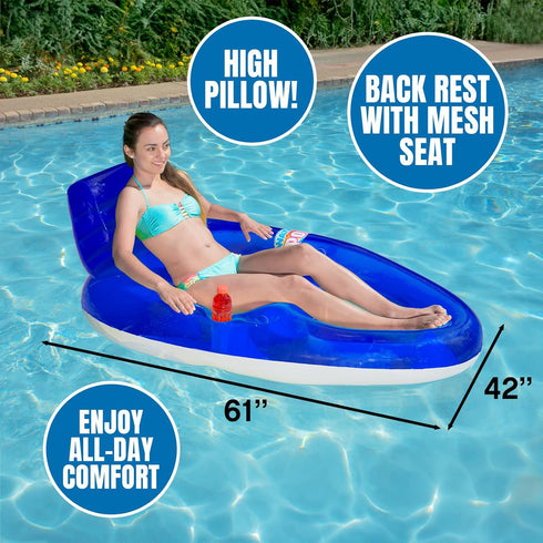 Swimming Poolmaster Water Pop Deluxe Pool and Beach Float Lounge