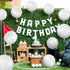 Katchon White Foil Golf Balloons - Pack of 10, 18 Inch Balloons for Hole In One Birthday Decorations