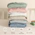2 Pack Pack Pack david's kids Muslin Mini Crib Sheets, Cotton N Play Sheets for Boys Girls Neutral, Soft Breathable