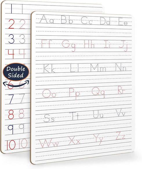 Scribbledo Dry Erase Handwriting Practice Board for Kids, 9 x 12 Inch Alphabet Tracing Whiteboard