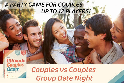2-12 Gatwick Games Ultimate Couples Game - Fun Party Game for Adults! Guess, Match, and Draw in This Trivia