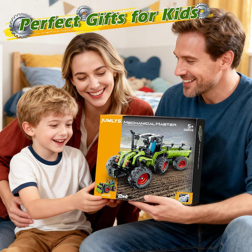 Jumlys 5, 6, 7, 8, 9, 10, 11, 12 2 1 Bulldozer Sets, 346 STEM Building Toy for Kids Boys Girls Age Years Old