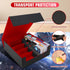 AOBOPLE 2400+ Trading Card Storage Box - 4 Rows Card Deck Case with 10 Pcs Card Dividers for Magic Commander YugiOh TCG