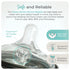 (6+ (2-Pack) Mason Bottle Flexible Flow Nipples Months) Silicone Baby Bottle Nipples, Fits Any Regular-Mouth Mason Jars
