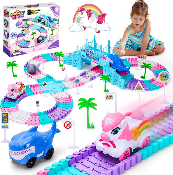 Race Track Toys for 3 4 5 Year Old Girls Gifts: Unicorn