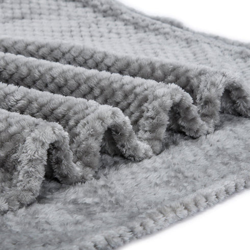 Fuzzy Blanket for Baby, Soft Warm Cozy Coral Fleece Toddler Receiving Blanket for Crib, Stroller, Travel, Decorative