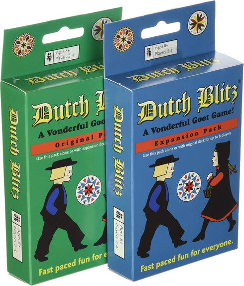 Dutch Blitz: Original and Expansion Combo - Fast Paced Card Game for 2-4 Players, Ages 8 and Up