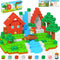 Magnetic Blocks Kids Travel Toys with Portable Metal Tin Montessori Building Blocks