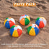JOYIN 12 Pack Rainbow Beach Balls, 12'' Inflatable Swimming Pool Toys for Summer Water Games and Birthday Parties