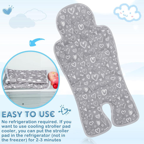 Summer Pinkunn Gel Car Seat Baby Cooling Pad for Breathable Stroller Cooler Pad Multifunctional Carseat Cooling Mat
