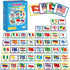 gisgfim 50 Pairs Memory Matching Game, Flags of The World Concentration Games for Kids and Adults, Fun & Fast Learning