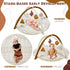 Tummy 6 12 Time Activity Mat, Macrame Baby Play Gym Mat with Detachable Toys and Milestone Cards for Stage-Based