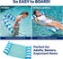 Hammock Pack 3-Pack Aqua Monterey Pool Float - Three - Two Light Blue & One Burgundy/White Stripe