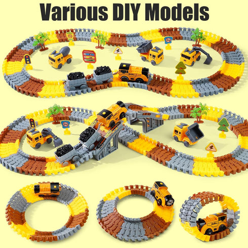 281 3 4 5 6 7 8 9 4 4-6, 3-5, SetKids PCS Race Tracks Construction Toys for Year Old Boys Girls, PCS Truck Car, Tower