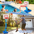 Toddler Basketball Hoop Indoor - Adjustable Mini Basketball Hoop with 4 Balls for Age 1-3, Outdoor Poolside Sport Gift