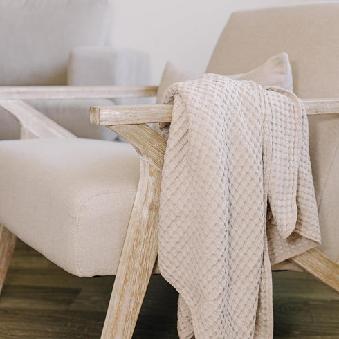 Cozy Konssy Waffle Baby Blanket - Soft & Nursery Swaddle Blanket, Lightweight Toddler Throw for Boys & Girls, Ideal