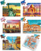 5 Packs of 16 Piece Large Jigsaw Dementia Puzzles for Alzheimer’s Activities, Easy Memory Games with Storage Bags