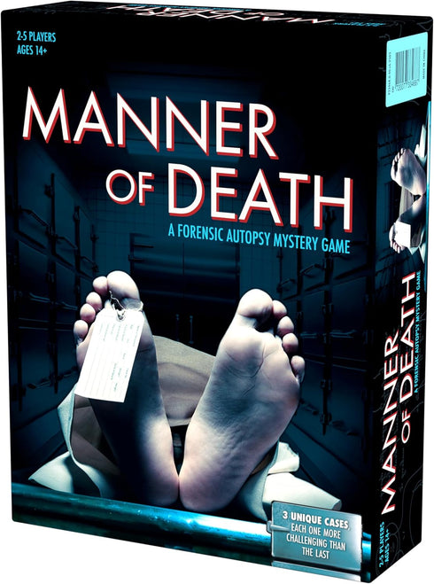 3 2-5 14+ Endless Games Manner of Death | True Crime Autopsy Game | Forensic Investigation Mystery with Unique Cases |