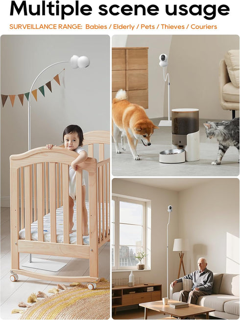 SAPESEHE 81Inch Baby Monitor Stand, Compatible with Tapo Hello Baby Nanit Pro Kasa
