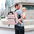 Burbuja Backpack Cute Mushrooms Diaper Bag for Women Men, Large Travel Diaper Bag Tote with Stroller Straps & Insulated