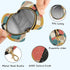 PYBUG Mountain Round Pacifier Storage Case, Polyester & TPU Lined with Hook Buckle, Pacifier Container Box for Baby