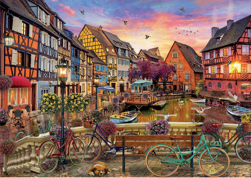 Educa 3000 Piece Colmar, France Jigsaw Puzzle with Glue Included, Completed Image 47.25" x 33.5", Ages 14+ (19051)