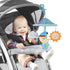 Baby Pram Mobile Toy for Pack and Play - Car Roof Handle Toys with Soft Rattle for 0 Months+ (Sky)