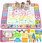 Aqua Water Doodle Mat – Kids Drawing Mat for Age 3-8 – Neon Color Doodle Board Writing Drawing Toys