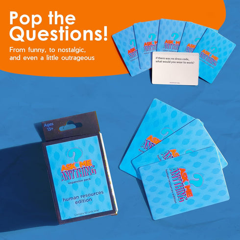 Ultimate HR Training & Team Building Card Game - HR Edition, Blue, 50 Cards
