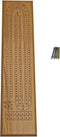 WE Games Classic Cribbage Board Set - 2 Track Solid Oak Wood with Metal Pegs, Family Games