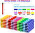 MONILON 160 Set 3D Pcs Magnet Building Sticks Kids Toys, Lengthen Magnetic Construction Building Blocks Brain Training