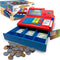 Dr. STEM Toys Solar Powered Calculator Pretend Cash Register with Play Money