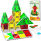 SKTMYY Mini Magnetic Tiles,Travel Magnetic Tiles with Metal Box,Car Airplane Travel Essentials