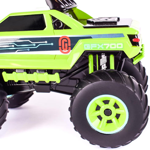 12" Maxx Action Motorized 'Lights & Sounds' Off-Road Monster Truck - Green