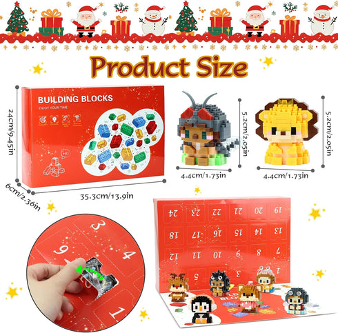 Sets 24 PackEaster Set 6+ Mini Building Block Animal Egg Fillers for Kids, Party Favors for Kids Building for Goodie