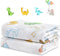 2-Pack 100% Cotton Muslin Swaddle Blankets, Large 47 x 47 Inches Breathable