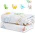2-Pack 100% Cotton Muslin Swaddle Blankets, Large 47 x 47 Inches Breathable