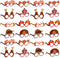 JOYIN 24 Pcs Thanksgiving Turkey Eyeglasses, Pumpkin Maple Leaves Photo Props for Kids Thanksgiving Party