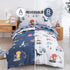 4 Set, Set DJY Pieces Cotton Toddler Bedding Dinosaur Cars Reversible Toddler Bed Comforter for Kids Boys Girls