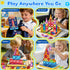 LeagoEra Set 48 3-12 Magnetic Tiles Magnetic Blocks Building Toy: Portable Mini Magnetic Tiles Travel Pieces Montessori