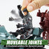 Set SYNCFUN Military Toy with Army Base, Vehicles, Action Figures & Weapon Accessories, Helicopter with Light & Sound