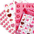 jollylife 40 Players Valentine's Day Bingo Game Cards - Class Party Supplies Activity