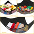 Jumbo Toy Net Hammock for Stuffed Animals, KoHuiJoo Wall Sling Corner Organizer, Black 2 Pack